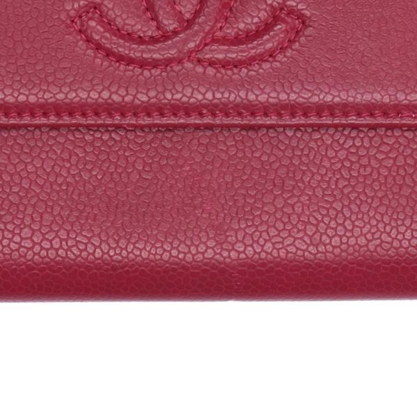 73158 5 Chanel Caviar Skin Wallet Bordeaux