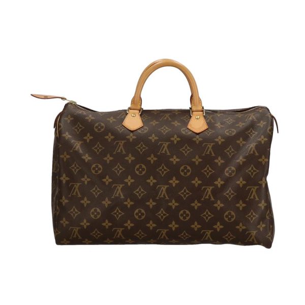 73179 2 Louis Vuitton Speedy Monogram Handbag Brown