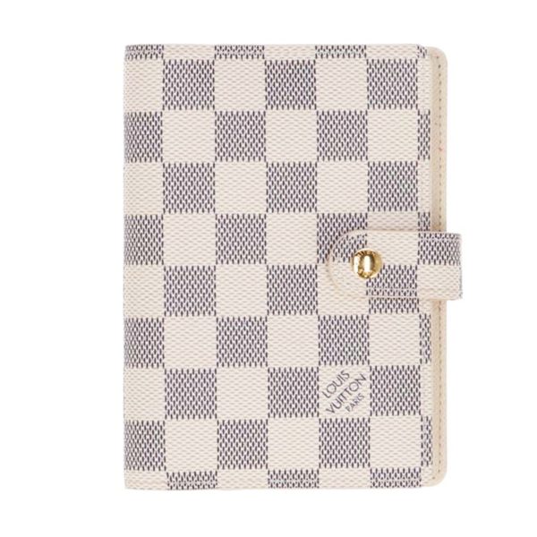 73233 1 Louis Vuitton Agenda PM Damier Azur White