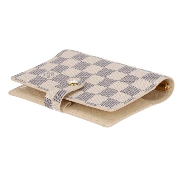 73233 3 Louis Vuitton Agenda PM Damier Azur White