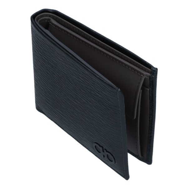 73289 4 FERRAGAMO fold wallet bi fold wallet BLACK NERO