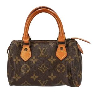 73301 2 Gucci 2WAY Shoulder Bag GG Canvas Bamboo Brown