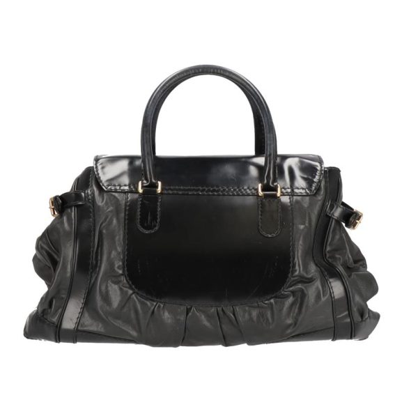 73308 2 Gucci Queen Leather Bag Black