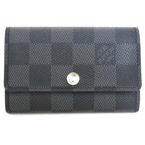 73324 1 Louis Vuitton Multicle 6 Key Holder Damier Graphite