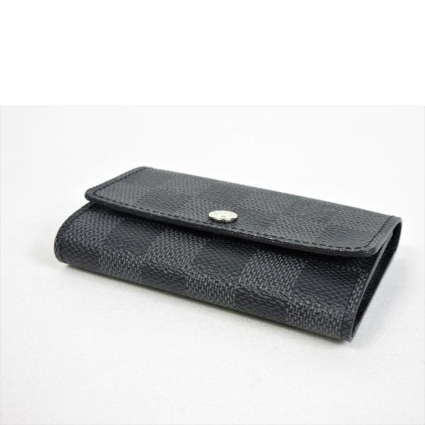 73324 3 Louis Vuitton Multicle 6 Key Holder Damier Graphite