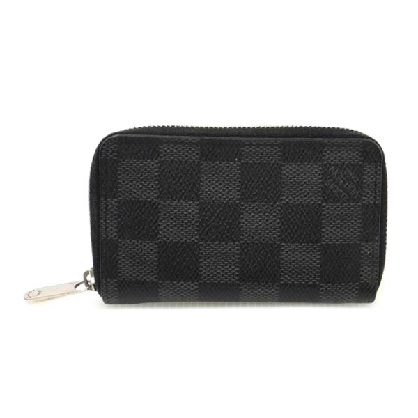 73325 1 Louis Vuitton Zippy Coin Purse Damier Graphite Gray