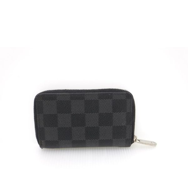 73325 2 Louis Vuitton Zippy Coin Purse Damier Graphite Gray