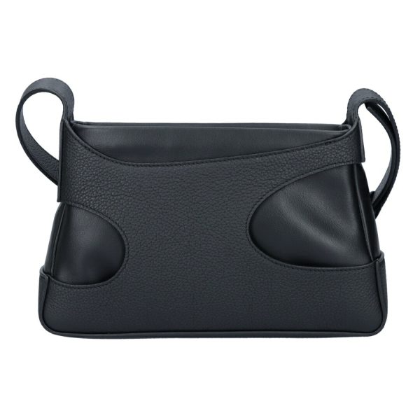 73372 2 FERRAGAMO shoulder bag Cut OUT NERO Black