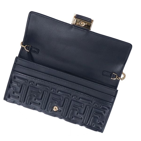 73393 3 FENDI Chain Wallet Long Wallet Continental