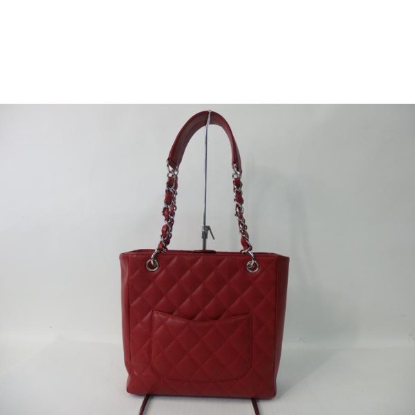 73394 2 Chanel Cocomark PST Tote Bag Caviar Red