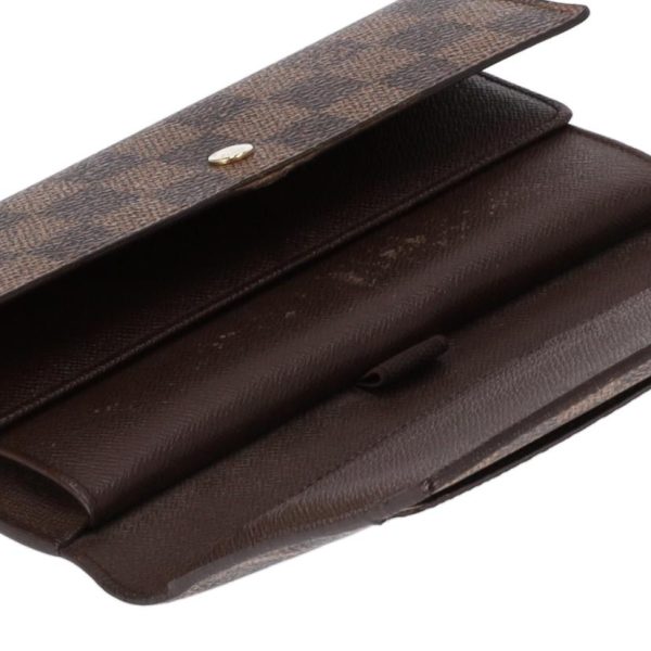 73394 6 Louis Vuitton Portefeuil International Wallet Brown