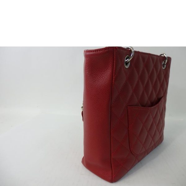 73394 9 Chanel Cocomark PST Tote Caviar Skin Red