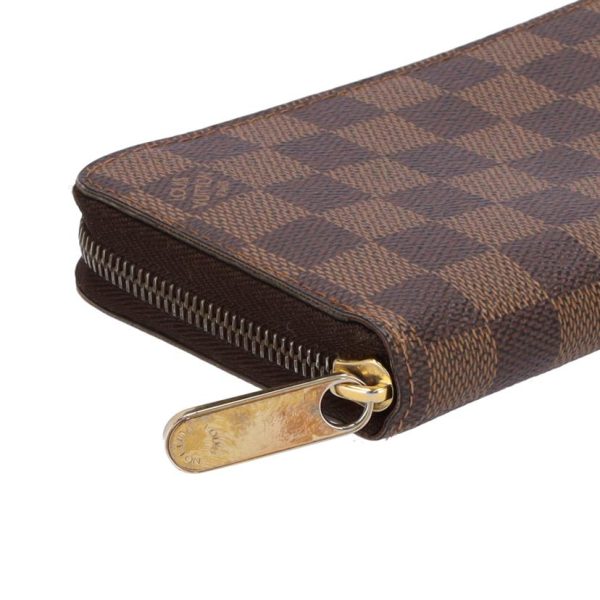 73400 2 Louis Vuitton Zippy Wallet Damier Bag Brown