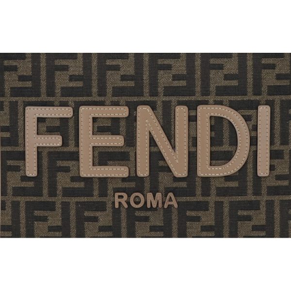 73402 5 FENDI 2WAY Bag Sunshine 8BH394 Brown Small