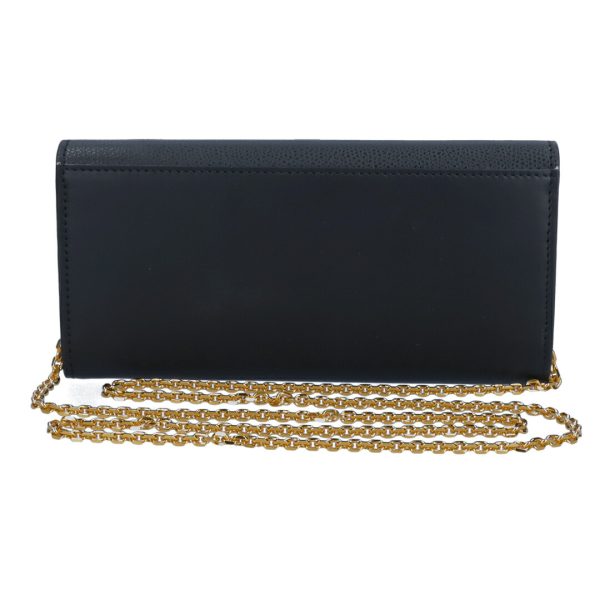 73405 2 FENDI Wallet Chain Wallet Black