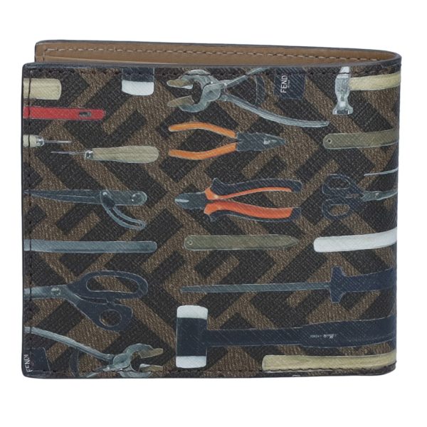 73409 2 FENDI folding wallet bifold wallet without coin purse