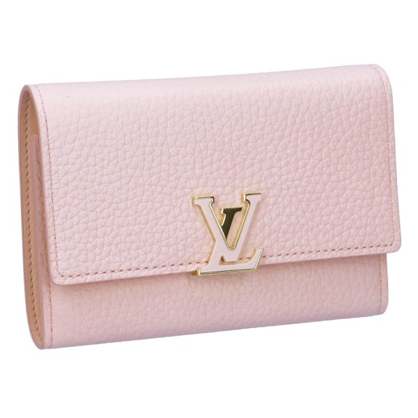 73476 1 LOUIS VUITTON Fold Wallet Portefeuille Capucines Compact