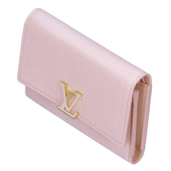 73476 4 LOUIS VUITTON Fold Wallet Portefeuille Capucines Compact