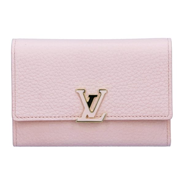 73476 5 LOUIS VUITTON Fold Wallet Portefeuille Capucines Compact