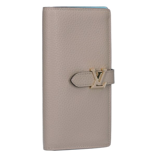 73477 1 LOUIS VUITTON Long Wallet Bifold Vertical Wallet Taurillon