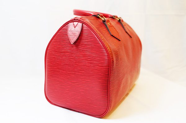 7348 3 Louis Vuitton Epi Speedy Bag Red