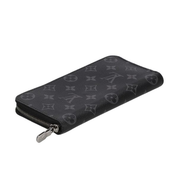 73520 5 Louis Vuitton Zippy Wallet Vertical Monogram Eclipse Wallet