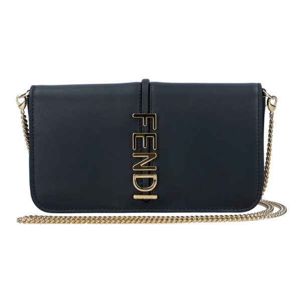 73565 6 FENDI Wallet Chain Wallet Bag Graffiti