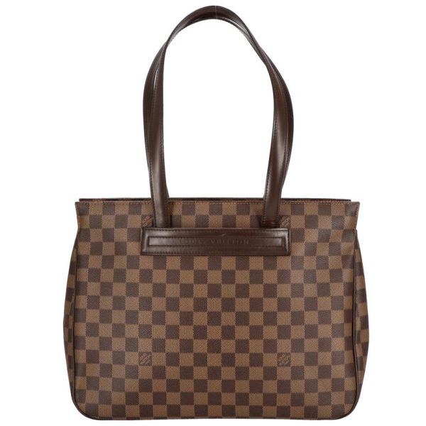 73612 1 Louis Vuitton Parioli PM Damier Ebene Tote Bag Brown