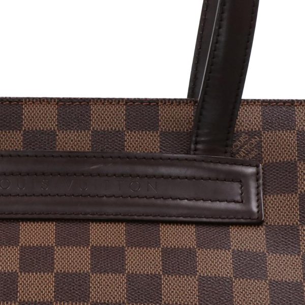 73612 6 Louis Vuitton Parioli PM Damier Ebene Tote Bag Brown