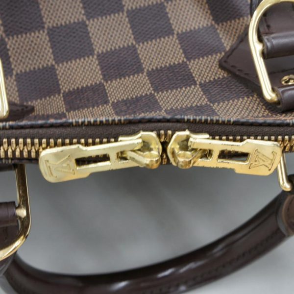 73660 10 Louis Vuitton Alma Damier Ebene Handbag Brown