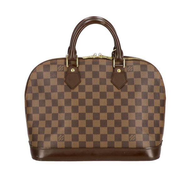 73660 2 Louis Vuitton Alma Damier Ebene Handbag Brown