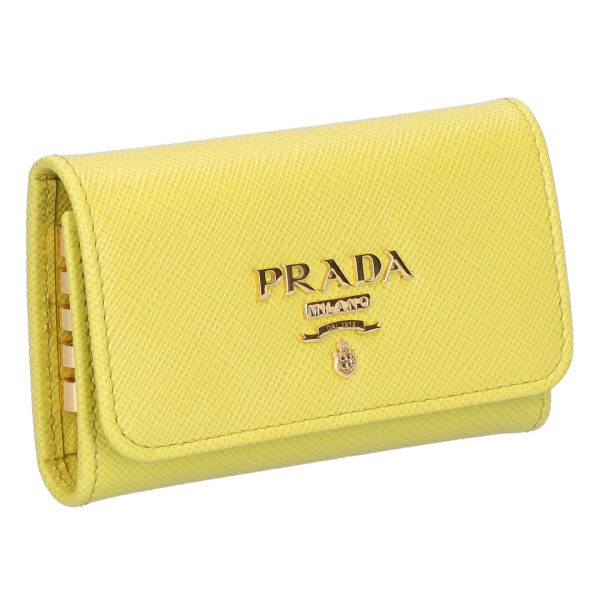 73672 1 PRADA key case SAFFIANO METAL