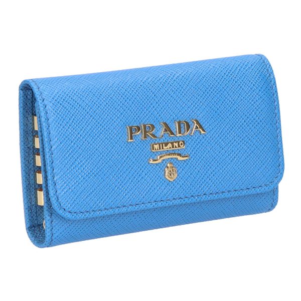 73673 1 PRADA key case SAFFIANO METAL