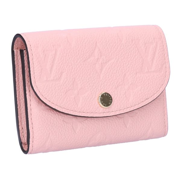 73678 1 LOUIS VUITTON Fold Wallet Compact Wallet Portomone Rosali Pink