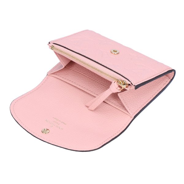 73678 3 LOUIS VUITTON Fold Wallet Compact Wallet Portomone Rosali Pink