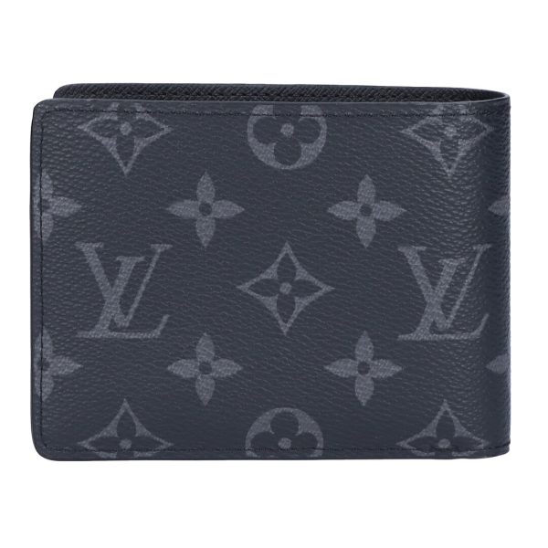 73684 2 LOUIS VUITTON Fold Wallet Portefeuille Multiple M61695 Black