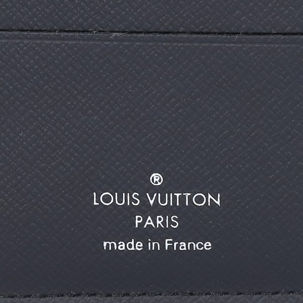 73684 4 LOUIS VUITTON Fold Wallet Portefeuille Multiple M61695 Black