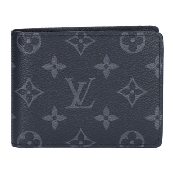 73684 5 LOUIS VUITTON Fold Wallet Portefeuille Multiple M61695 Black