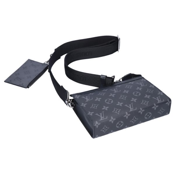 73685 4 LOUIS VUITTON 2WAY Bag Gaston Wearable Wallet Black