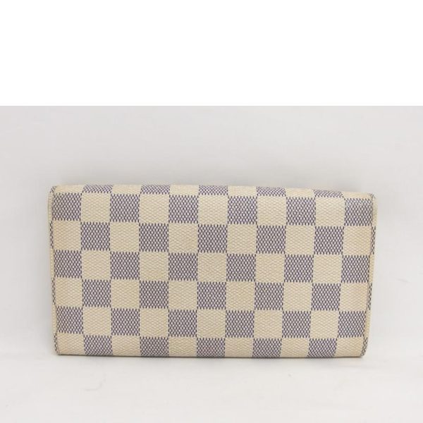 73691 2 Louis Vuitton Portefeuil Sala Damier Wallet Azur Brown