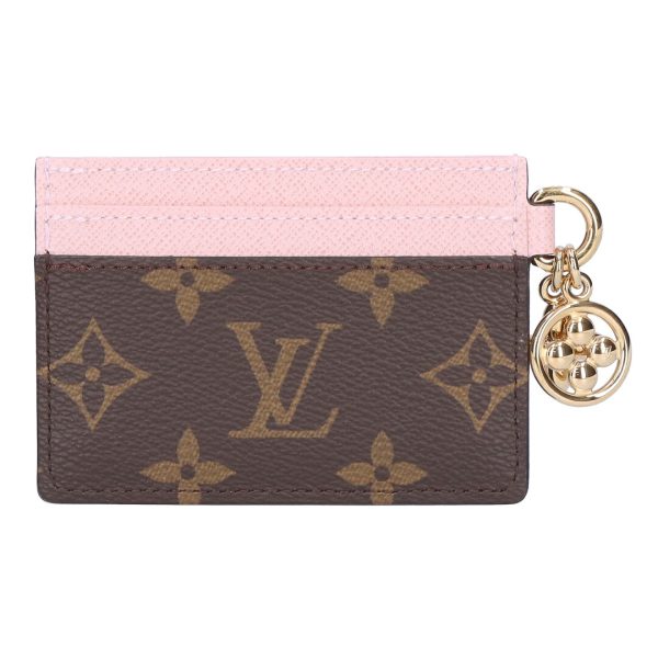 73714 2 LOUIS VUITTON Card Case Pass Case Porto Cult Brown