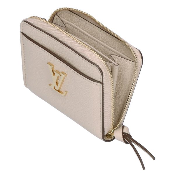 73717 4 LOUIS VUITTON Coin Case Compact Wallet Zippy Coin Purse Beige