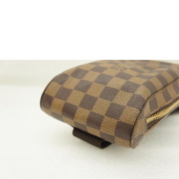 73738 3 Louis Vuitton Jeronimos Damier Ebene Shoulder Bag Brown