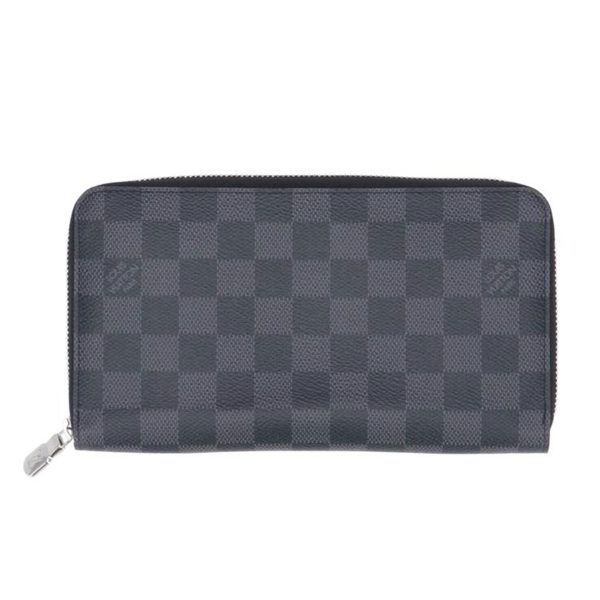 73769 1 Louis Vuitton Zippy Organizer NM Damier Wallet Graphite Gray