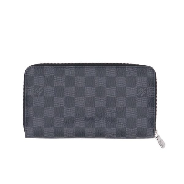 73769 2 Louis Vuitton Zippy Organizer NM Damier Wallet Graphite Gray