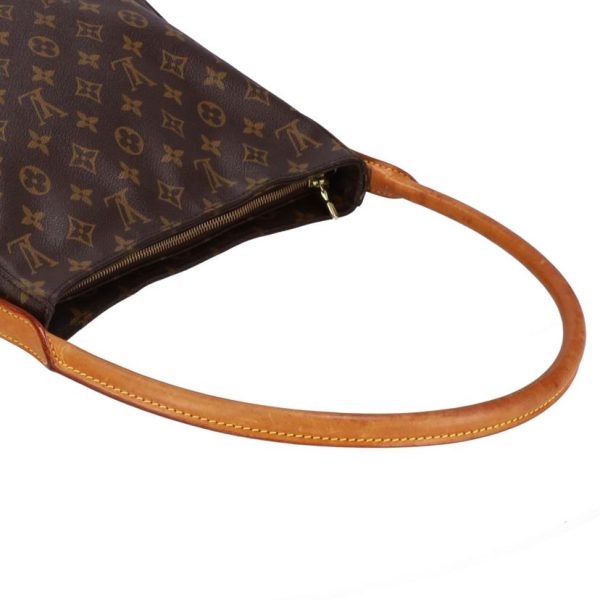 73868 3 Louis Vuitton Looping GM Monogram Shoulder Bag Brown