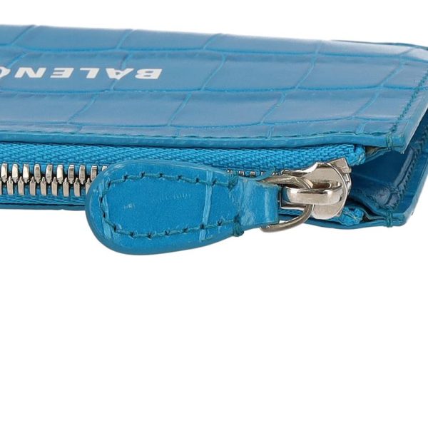 73889 7 Balenciaga Croc Coin Purse Bag Blue