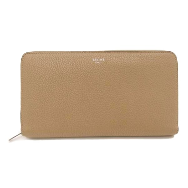 74016 1 Celine Round Long Wallet Bag Dune