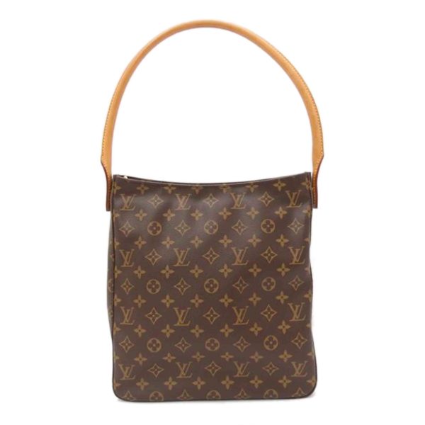 74056 1 Louis Vuitton Looping GM Monogram Shoulder Bag Brown