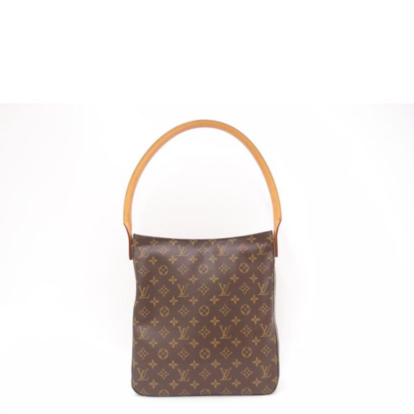 74056 2 Louis Vuitton Looping GM Monogram Shoulder Bag Brown